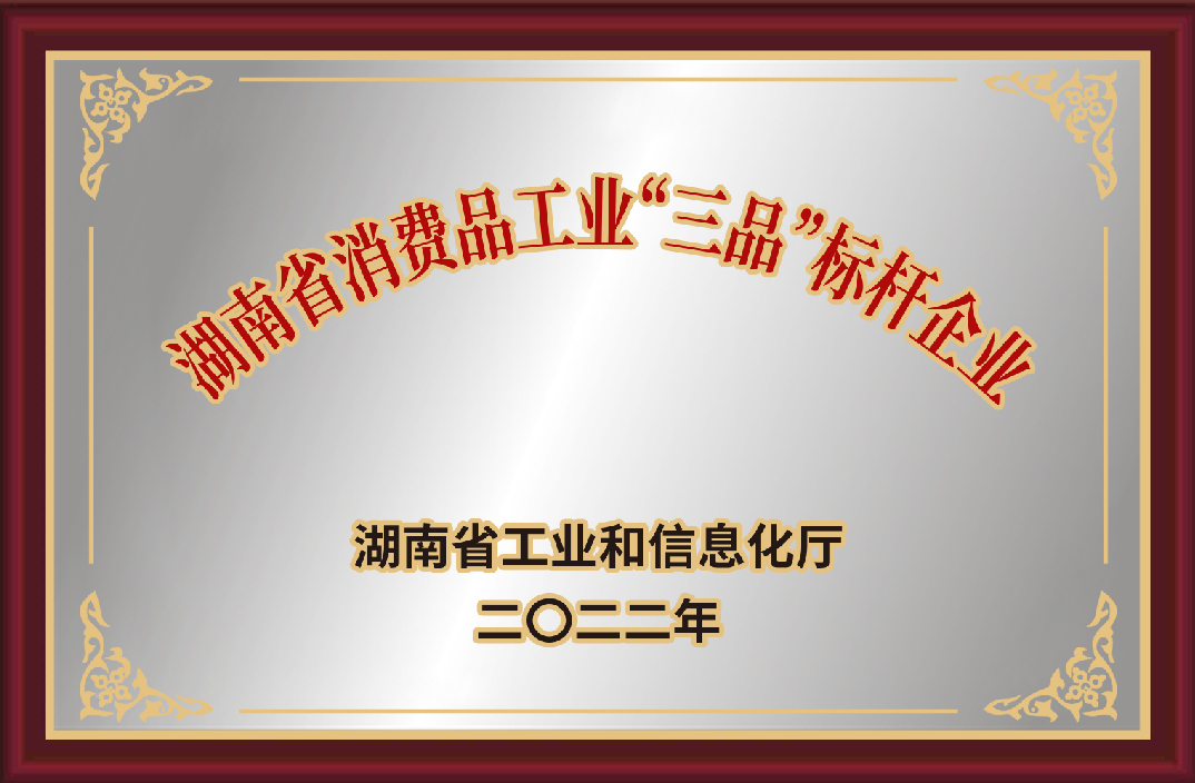 湖南省消费品工业“三品”标杆企业